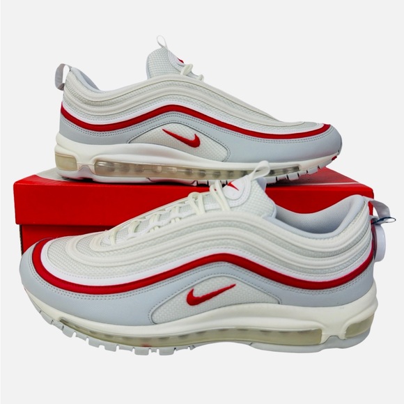 Nike Air Max 97 OG Athletic Running Shoes White/Red AR5531-002 Mens Size 7.5 main image 9